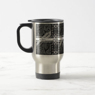 Moderne Batik-Muster Reisebecher