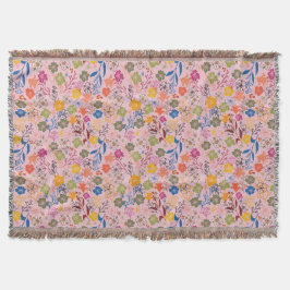 Moderne Batik-Rosen-Schatten Decke
