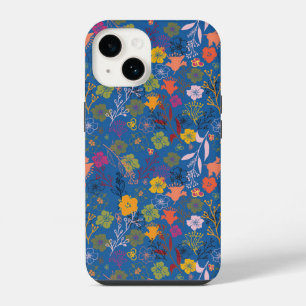 Moderne Batik Victoria Blau iPhone 14 Hülle