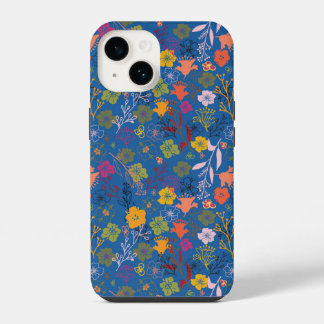 Moderne Batik Victoria Blau iPhone 14 Hülle