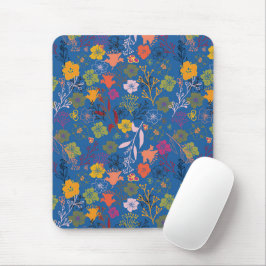Moderne Batik Victoria Blau Mousepad