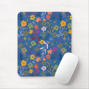 Moderne Batik Victoria Blau Mousepad