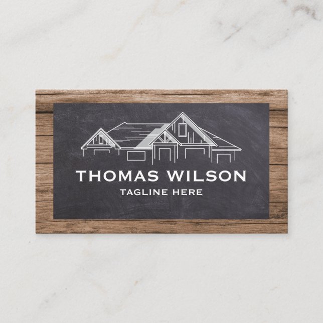 Moderne Bauhandyman Carpenter Tools Busin Visitenkarte (Vorderseite)