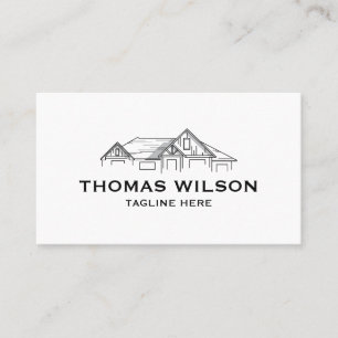 Moderne Bauhandyman Carpenter Tools Busin Visitenkarte