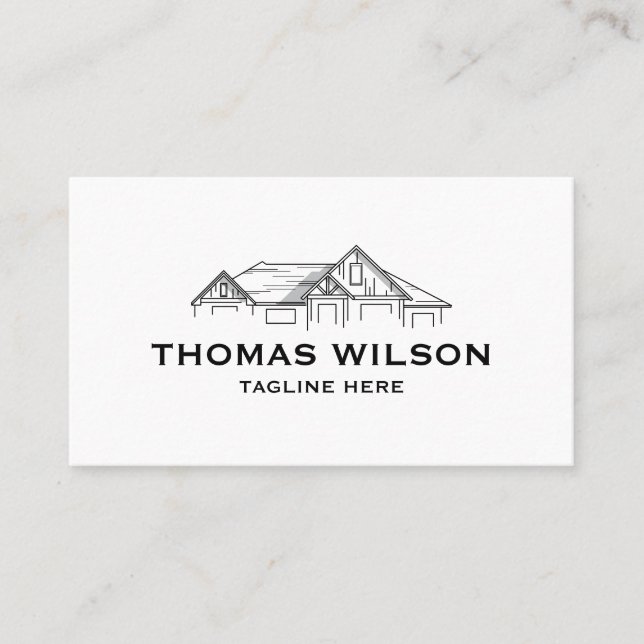 Moderne Bauhandyman Carpenter Tools Busin Visitenkarte (Vorderseite)