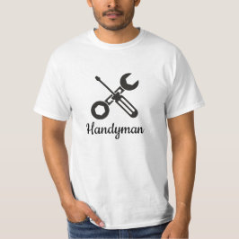 Moderne Bauhandyman-Werkzeuge T-Shirt
