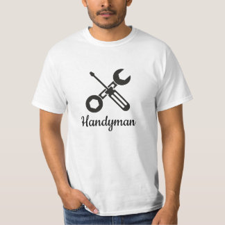 Moderne Bauhandyman-Werkzeuge T-Shirt