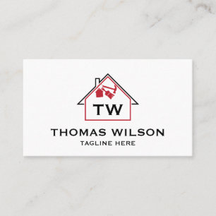 Moderne Bauhandyman-Zimmerwerkzeuge Visitenkarte