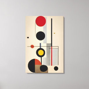 Moderne Bauhaus Geometrie Abstrakte Kunst Leinwanddruck