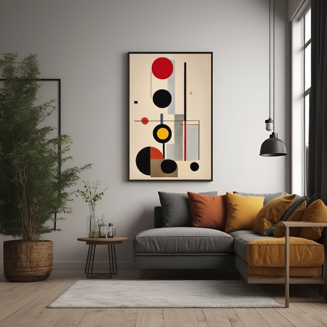 Moderne Bauhaus Geometrie Abstrakte Kunst Poster (Von Creator hochgeladen)