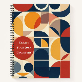 Moderne Bauhaus-Geometrie Notizbuch