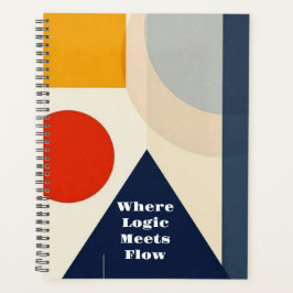 Moderne Bauhaus-Geometrie Planer