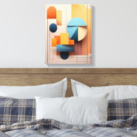 Moderne Bauhaus Geometrische 3D Abstrakte Kunstgal