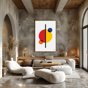 Moderne Bauhaus Geometrische Abstrakte Minimalisti Poster