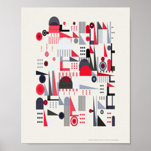 Moderne Bauhaus-Muster Poster
