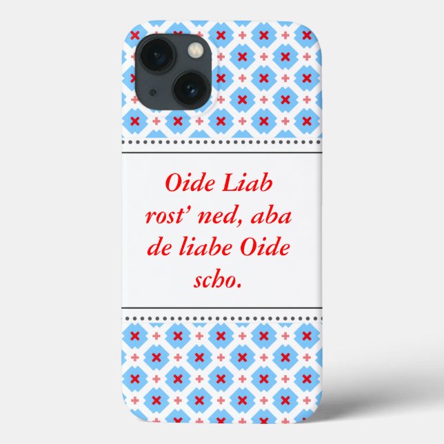 Moderne Bayerische Grafik Case-Mate iPhone Hülle (Rückseite)
