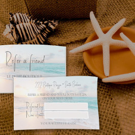 Moderne Beach Refer a Friend Empfehlungskarte