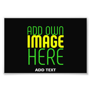 MODERNE BEARBEITBARE EINFACHE SCHWARZE BILD-TEXTVO FOTODRUCK