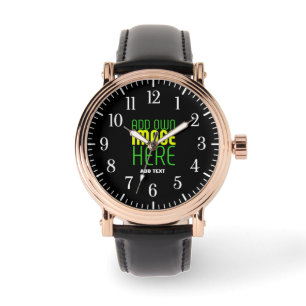 MODERNE BEARBEITBARE, EINFACHE TEMPLATE FÜR SCHWAR ARMBANDUHR