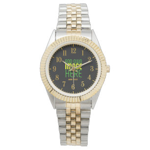 MODERNE BEARBEITBARE, EINFACHE TEMPLATE FÜR SCHWAR ARMBANDUHR