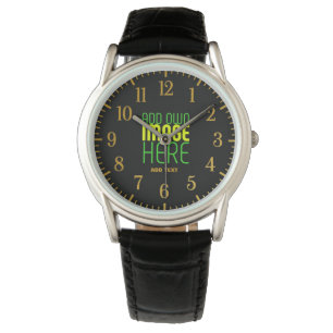 MODERNE BEARBEITBARE, EINFACHE TEMPLATE FÜR SCHWAR ARMBANDUHR