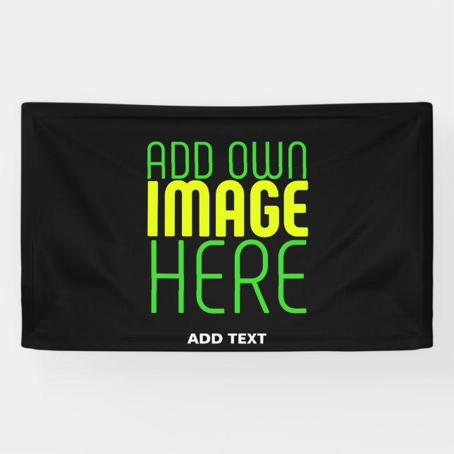 MODERNE BEARBEITBARE, EINFACHE TEMPLATE FÜR SCHWAR BANNER (Horizontal)