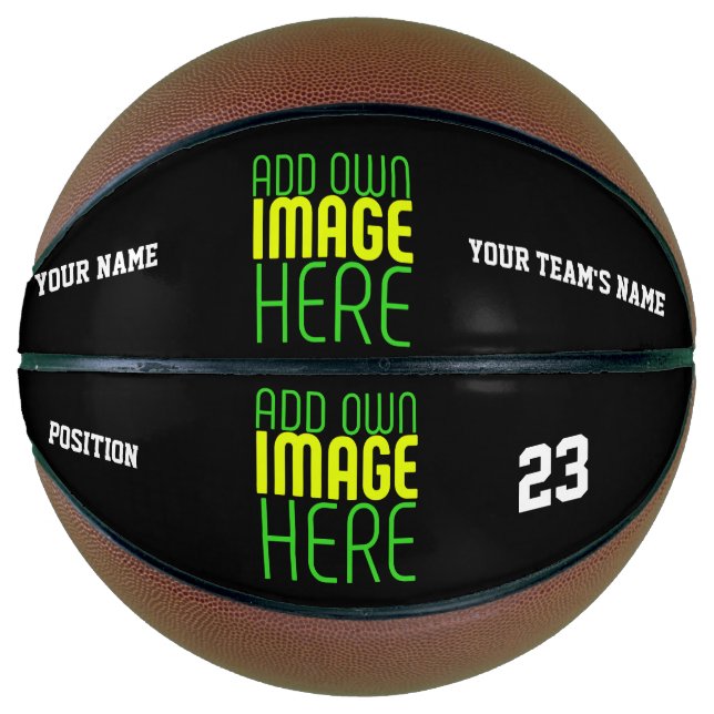 MODERNE BEARBEITBARE, EINFACHE TEMPLATE FÜR SCHWAR BASKETBALL (Vorderseite)