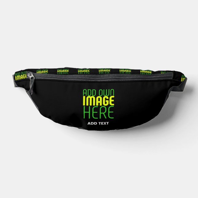 MODERNE BEARBEITBARE, EINFACHE TEMPLATE FÜR SCHWAR BAUCHTASCHE (Ablage )
