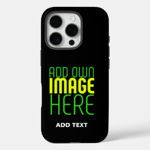 MODERNE BEARBEITBARE, EINFACHE TEMPLATE FÜR SCHWAR iPhone 16 PRO HÜLLE