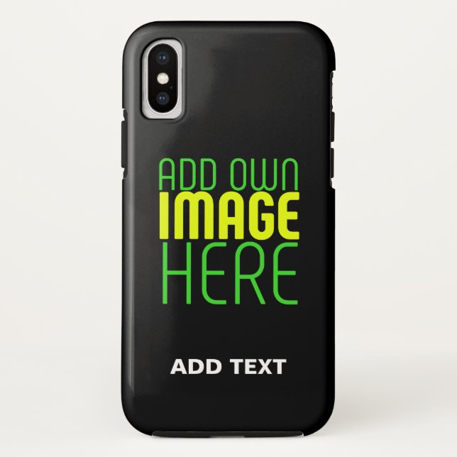 MODERNE BEARBEITBARE, EINFACHE TEMPLATE FÜR SCHWAR Case-Mate iPhone HÜLLE (Rückseite)