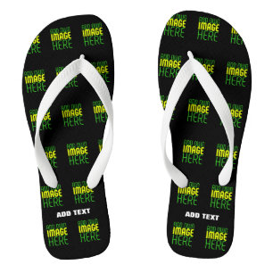 MODERNE BEARBEITBARE, EINFACHE TEMPLATE FÜR SCHWAR FLIP FLOPS
