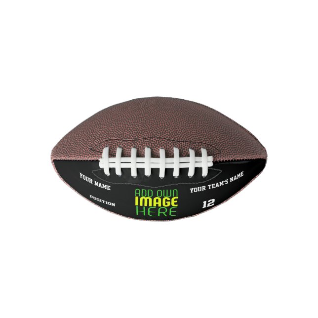 MODERNE BEARBEITBARE, EINFACHE TEMPLATE FÜR SCHWAR FOOTBALL (Vorderseite)