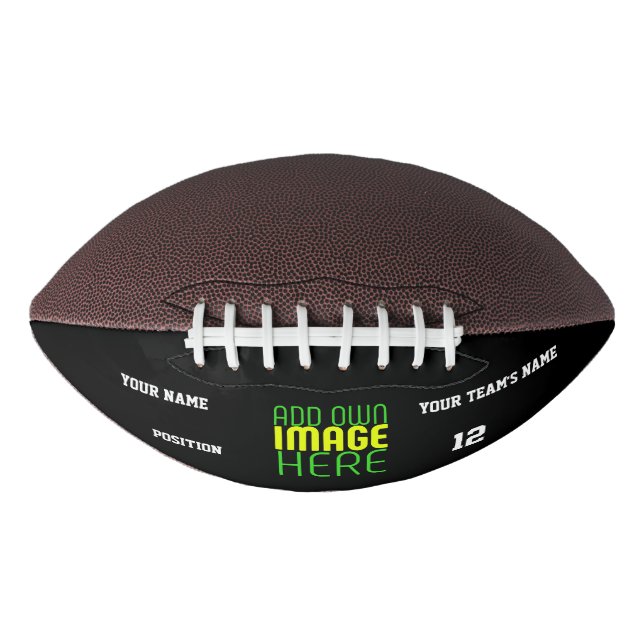 MODERNE BEARBEITBARE, EINFACHE TEMPLATE FÜR SCHWAR FOOTBALL (Vorderseite)