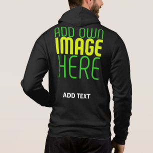 MODERNE BEARBEITBARE, EINFACHE TEMPLATE FÜR SCHWAR HOODIE