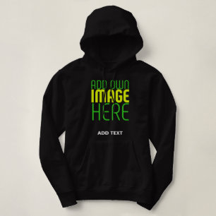 MODERNE BEARBEITBARE, EINFACHE TEMPLATE FÜR SCHWAR HOODIE