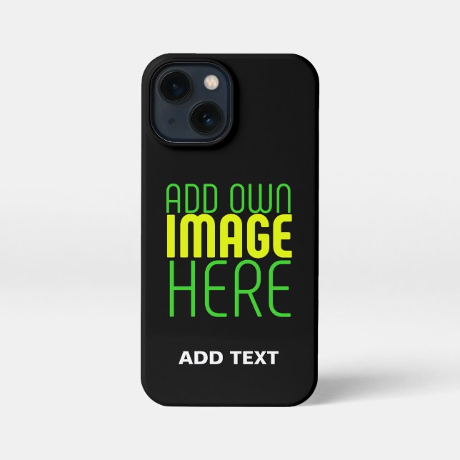 MODERNE BEARBEITBARE, EINFACHE TEMPLATE FÜR SCHWAR iPhone HÜLLE (Rückseite)