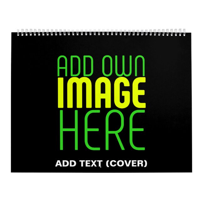 MODERNE BEARBEITBARE, EINFACHE TEMPLATE FÜR SCHWAR KALENDER (Titelbild)