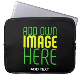 MODERNE BEARBEITBARE, EINFACHE TEMPLATE FÜR SCHWAR LAPTOPSCHUTZHÜLLE