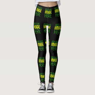 MODERNE BEARBEITBARE, EINFACHE TEMPLATE FÜR SCHWAR LEGGINGS