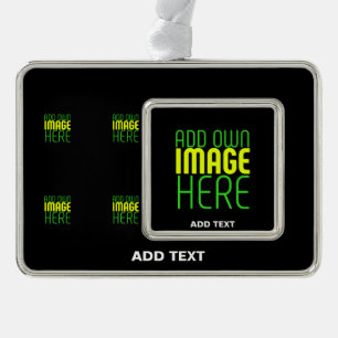 MODERNE BEARBEITBARE, EINFACHE TEMPLATE FÜR SCHWAR Rahmen-Ornament SILBER