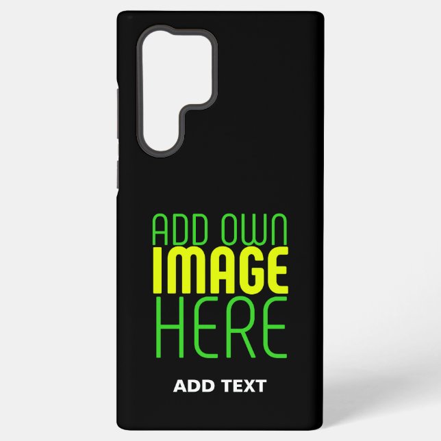 MODERNE BEARBEITBARE, EINFACHE TEMPLATE FÜR SCHWAR SAMSUNG GALAXY HÜLLE (Rückseite)