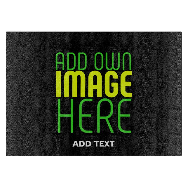 MODERNE BEARBEITBARE, EINFACHE TEMPLATE FÜR SCHWAR SCHNEIDEBRETT (Vorderseite)