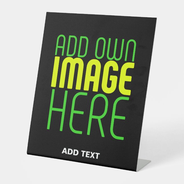 MODERNE BEARBEITBARE, EINFACHE TEMPLATE FÜR SCHWAR SOCKELSCHILD (Vorderseite)