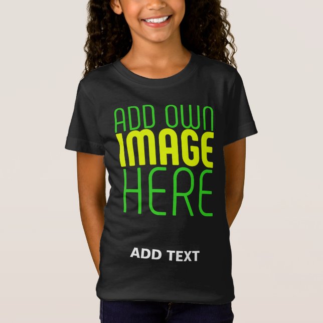 MODERNE BEARBEITBARE, EINFACHE TEMPLATE FÜR SCHWAR T-Shirt (Vorderseite)