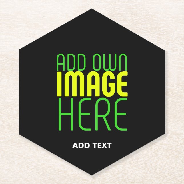 MODERNE BEARBEITBARE, EINFACHE TEMPLATE FÜR SCHWAR UNTERSETZER (Vorderseite)