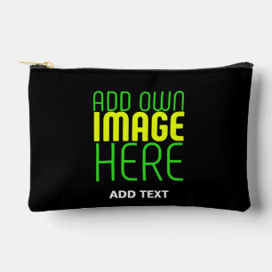 MODERNE BEARBEITBARE, EINFACHE TEMPLATE FÜR SCHWAR ZUBEHÖRTASCHE