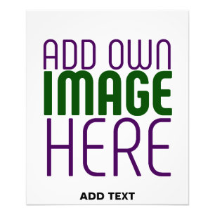 MODERNE BEARBEITBARE EINFACHE WEIßE BILD-TEXT-VORL FOTODRUCK