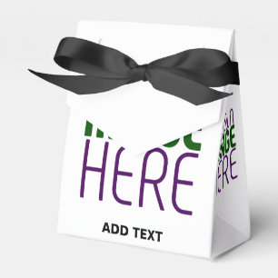 MODERNE BEARBEITBARE EINFACHE WEIßE BILD-TEXTVORLA GESCHENKSCHACHTEL