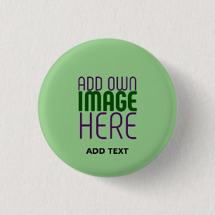 MODERNE BEARBEITBARE MINT GRÜNE BILDTEMPLATE BUTTON