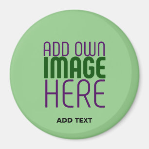 MODERNE BEARBEITBARE MINT GRÜNE BILDTEMPLATE MAGNET